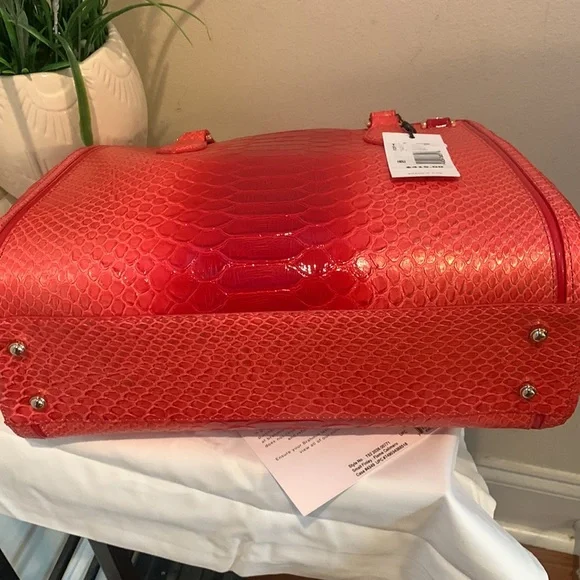 Brahmin Calimero Collection Small Finley Satchel Bag - Picture 14 of 16